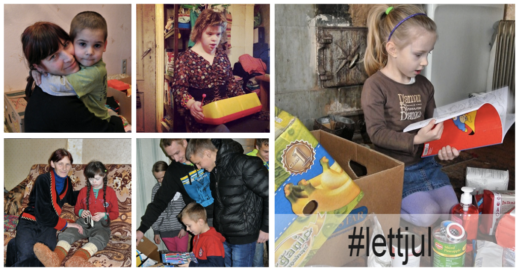 Kollage med bilder från hashtag #lettjul