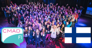 Gruppbild på 150 social media managers på CMAD.fi-konferensen januari 2019