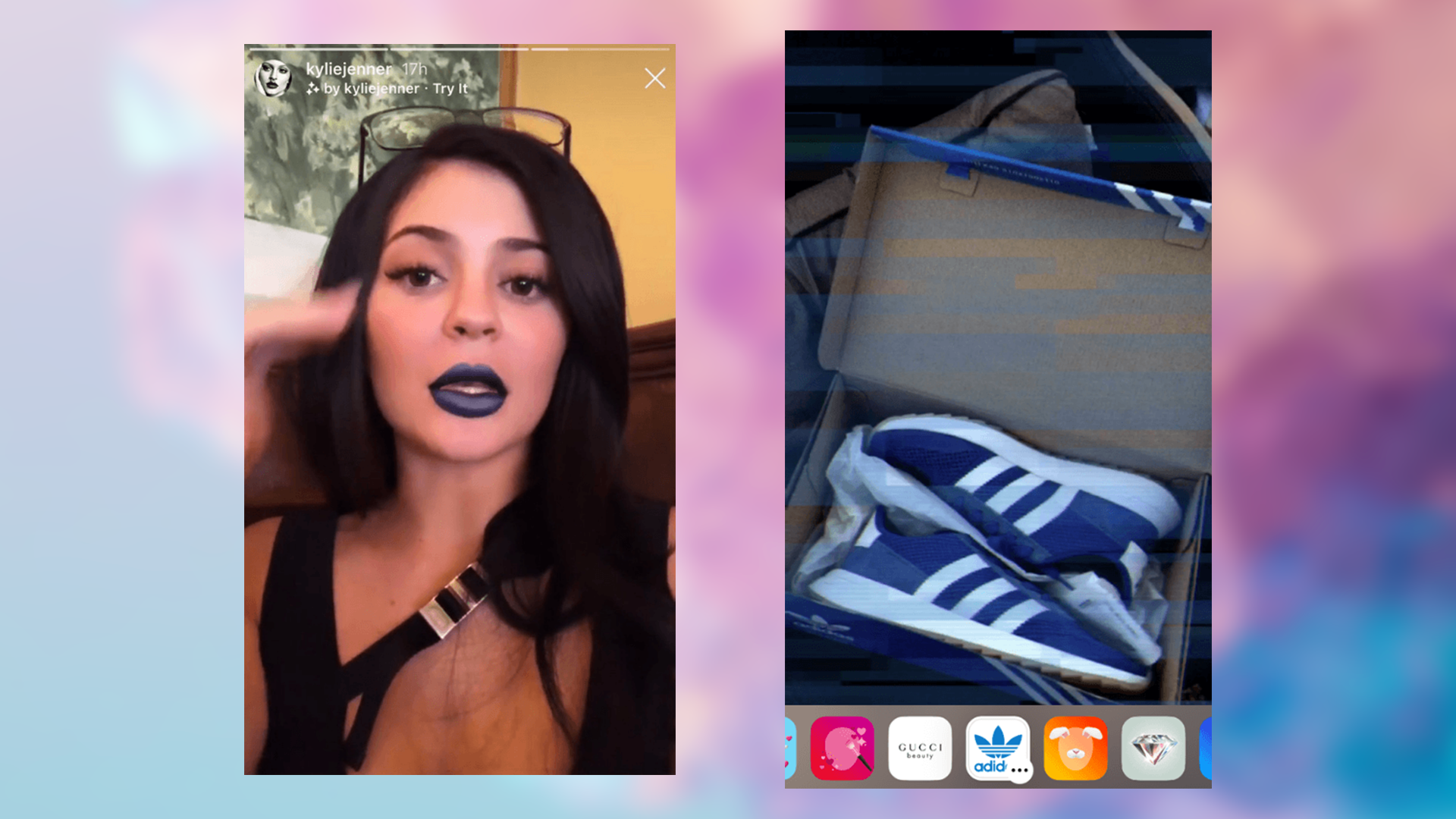 Kylie Jenners Instagram-filter för smink